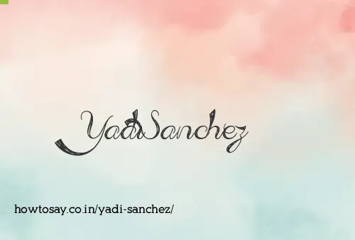 Yadi Sanchez