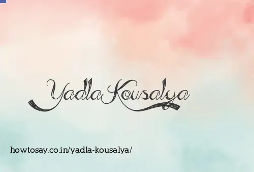 Yadla Kousalya