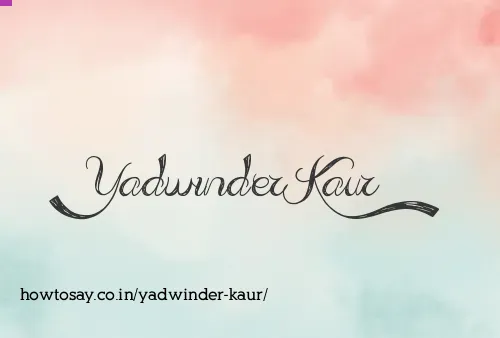 Yadwinder Kaur