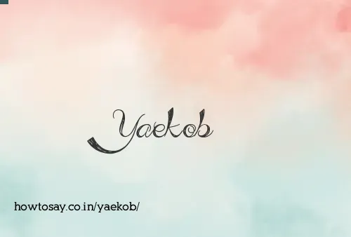 Yaekob