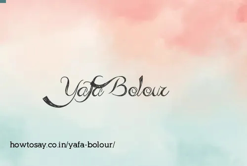 Yafa Bolour