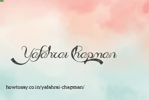 Yafahrai Chapman