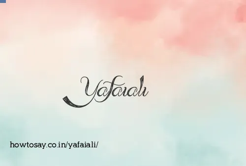 Yafaiali