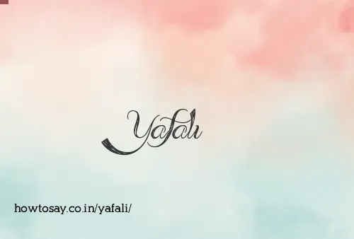 Yafali