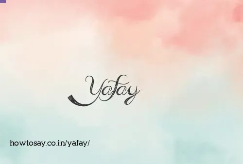 Yafay