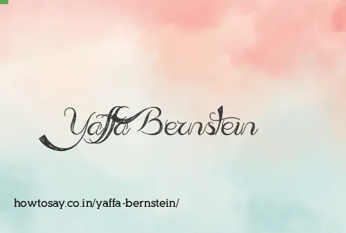 Yaffa Bernstein