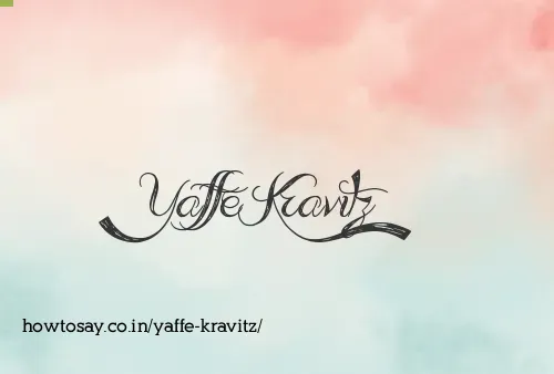 Yaffe Kravitz