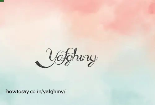 Yafghiny