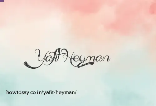 Yafit Heyman