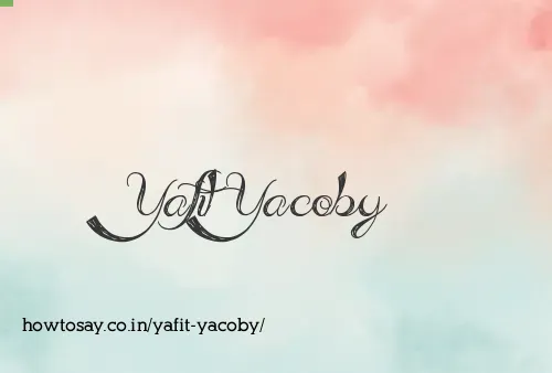 Yafit Yacoby