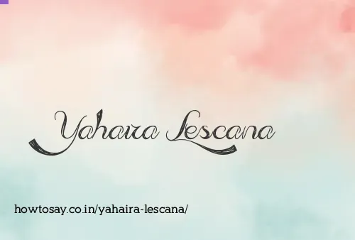Yahaira Lescana