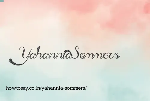 Yahannia Sommers
