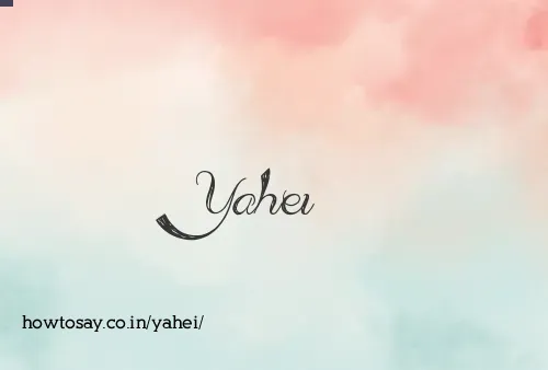 Yahei