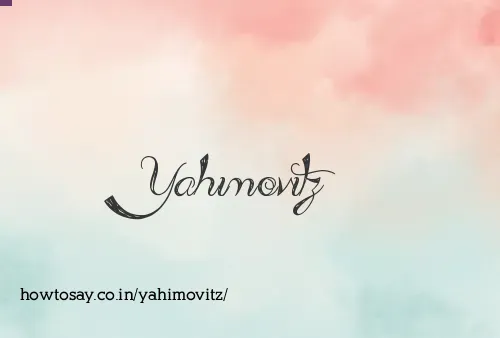 Yahimovitz