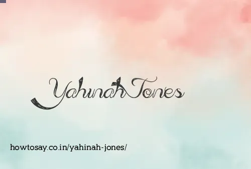 Yahinah Jones