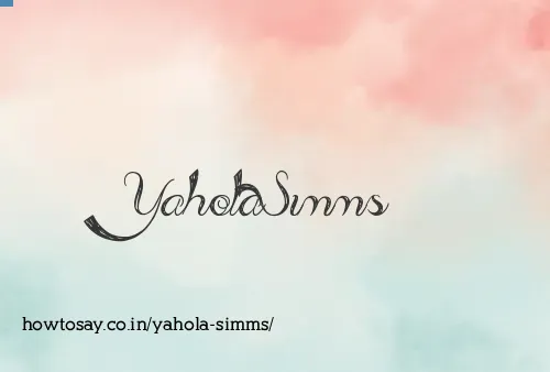 Yahola Simms