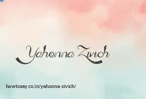 Yahonna Zivich