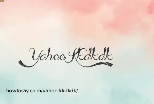 Yahoo Kkdkdk