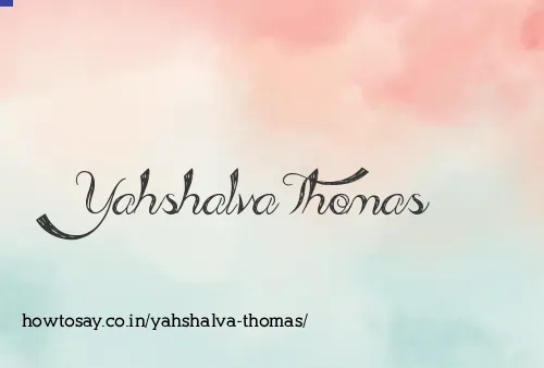 Yahshalva Thomas
