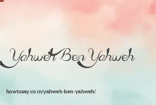 Yahweh Ben Yahweh