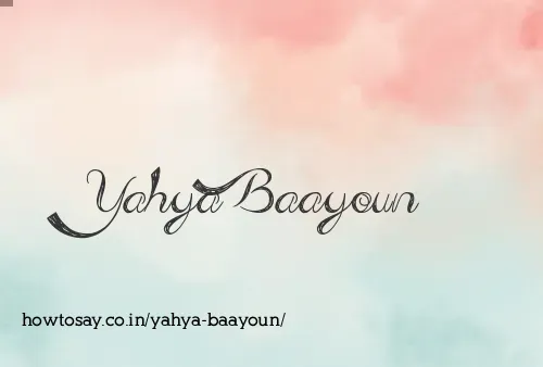 Yahya Baayoun