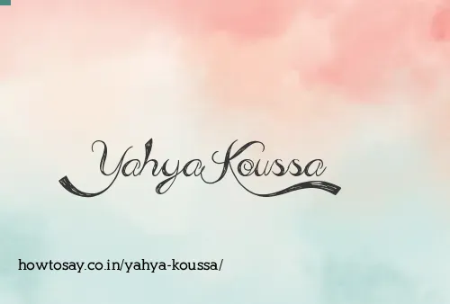 Yahya Koussa