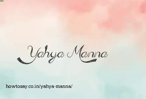 Yahya Manna
