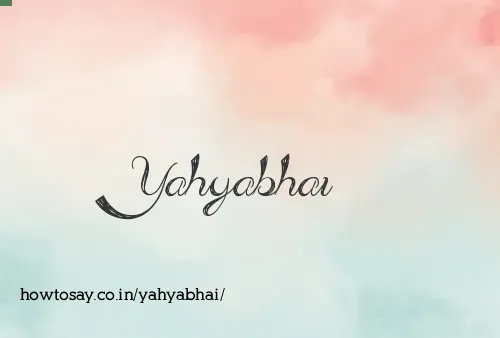 Yahyabhai