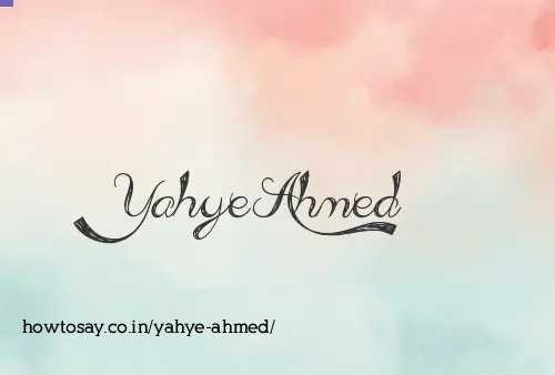 Yahye Ahmed