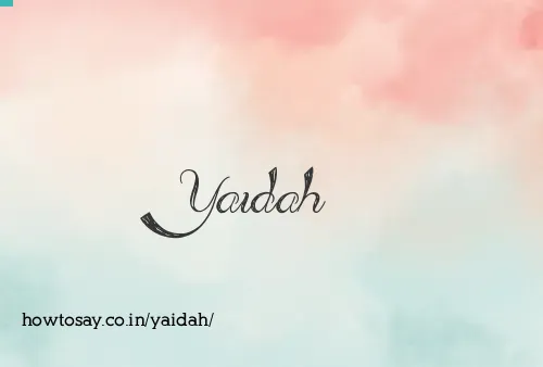 Yaidah