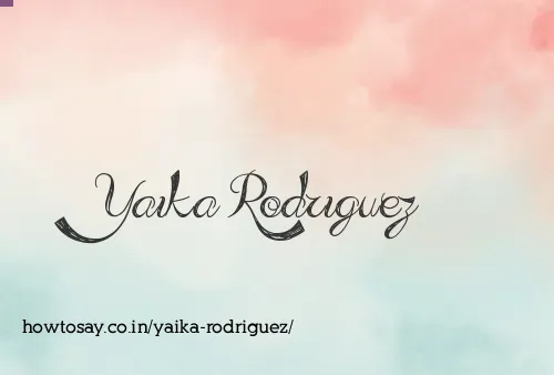 Yaika Rodriguez