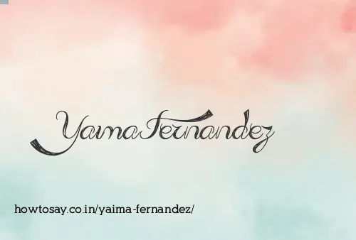 Yaima Fernandez