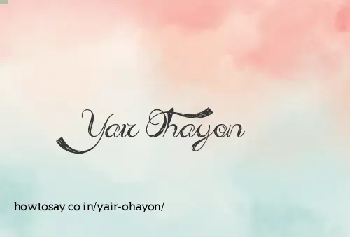 Yair Ohayon
