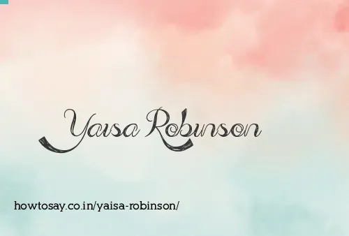 Yaisa Robinson
