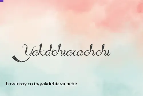 Yakdehiarachchi
