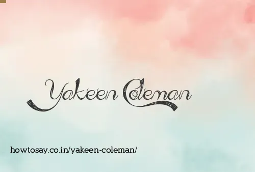 Yakeen Coleman