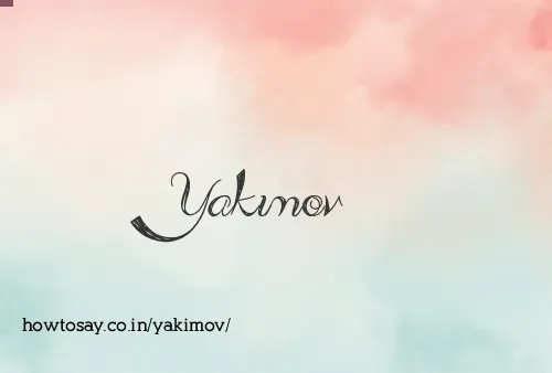 Yakimov