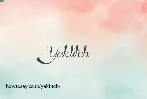 Yaklitch