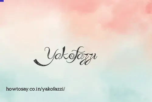 Yakofazzi