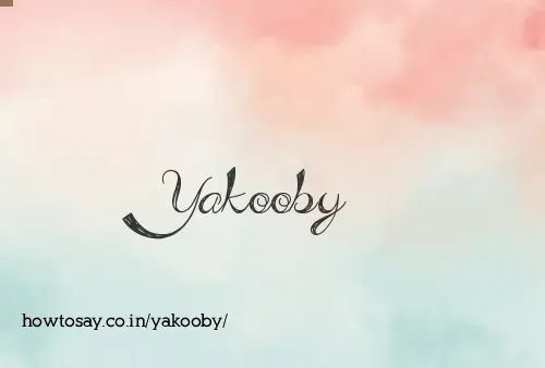 Yakooby