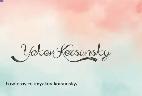 Yakov Korsunsky