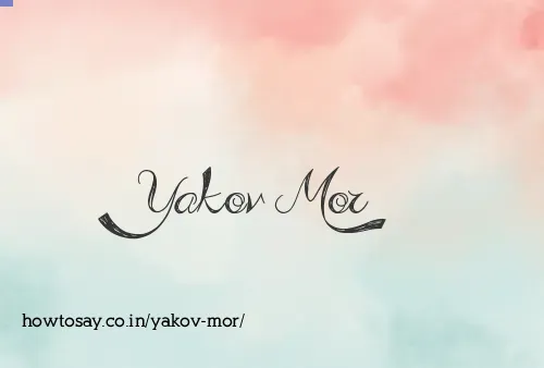 Yakov Mor