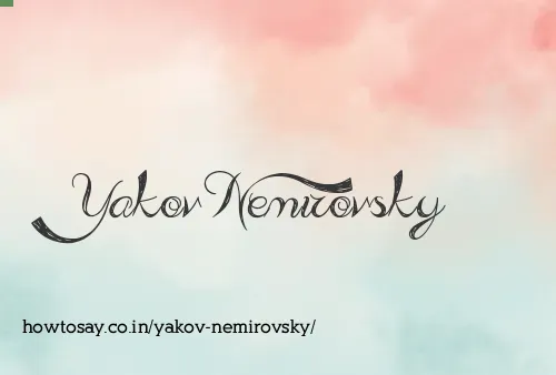 Yakov Nemirovsky