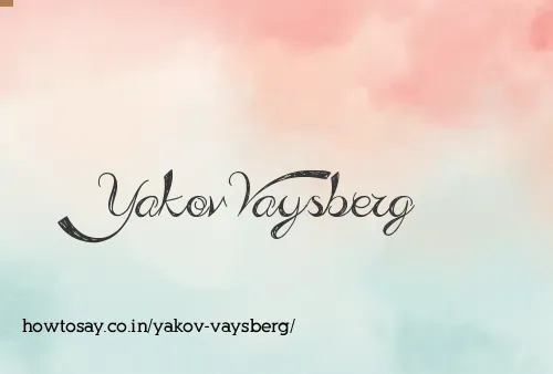 Yakov Vaysberg