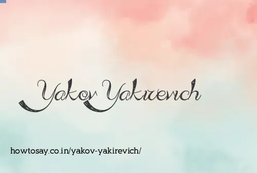 Yakov Yakirevich