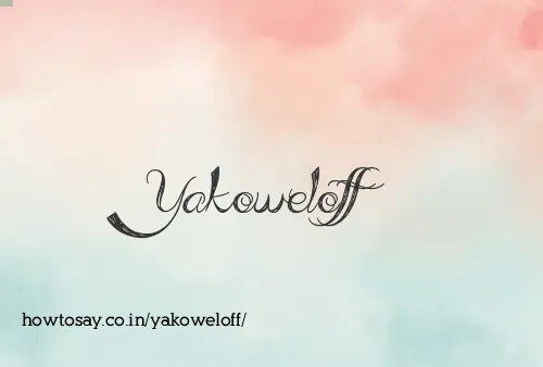 Yakoweloff