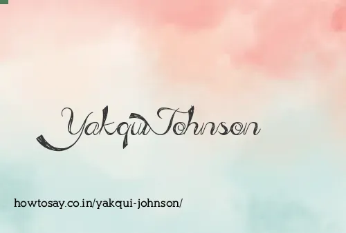 Yakqui Johnson