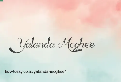 Yalanda Mcghee