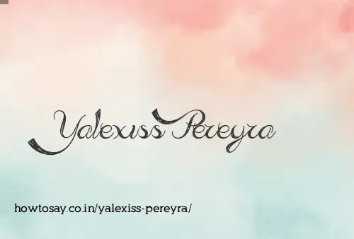 Yalexiss Pereyra
