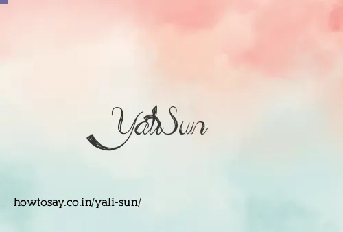 Yali Sun